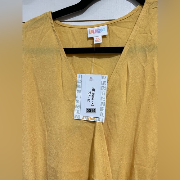 Mustard Melinda Romper by LULAROE - Picture 2 of 5
